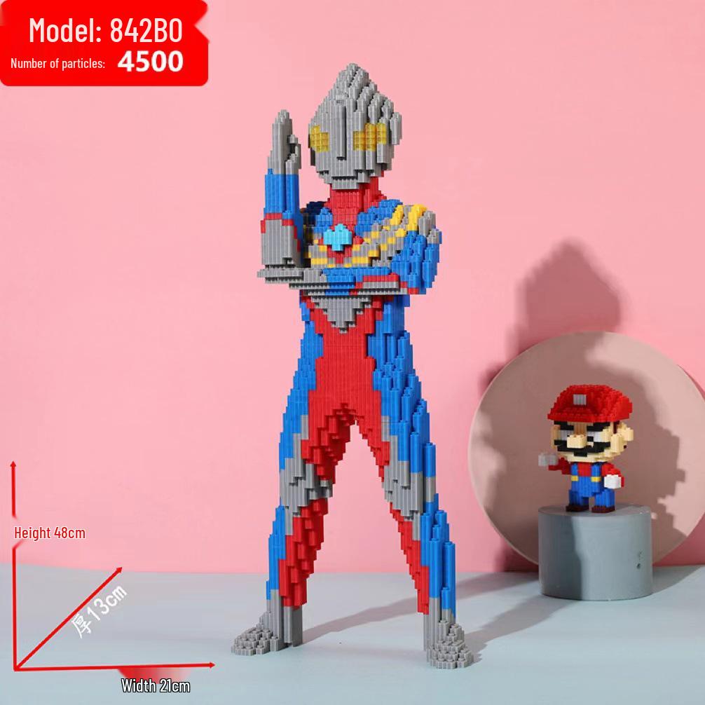 Girls' Compatible Lego: Violent Bear Building Block Series - Educational Micro-Block Interlocking Toys & Gifts