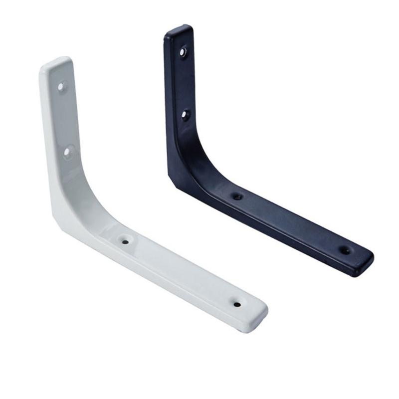 2 Pieces L-Shape Floating Shelf Brackets Invisible Shelf Support Right Angle Metal Wall Mounted Brackets Easy to Install