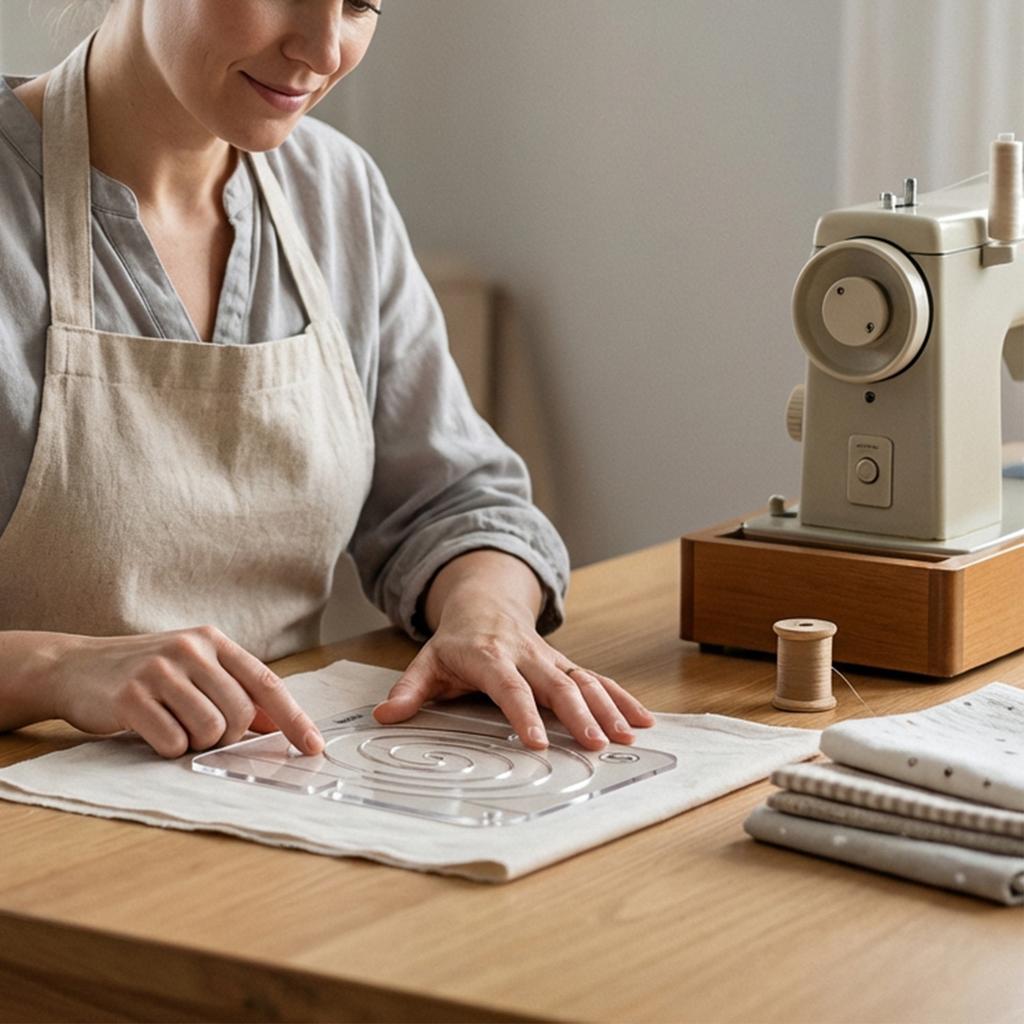 Acryl Patchwork Lineal, Nählineal, Nähmaschinen-Quiltinglineal, Unregelmäßige Linealschablone, Patchwork-Werkzeug