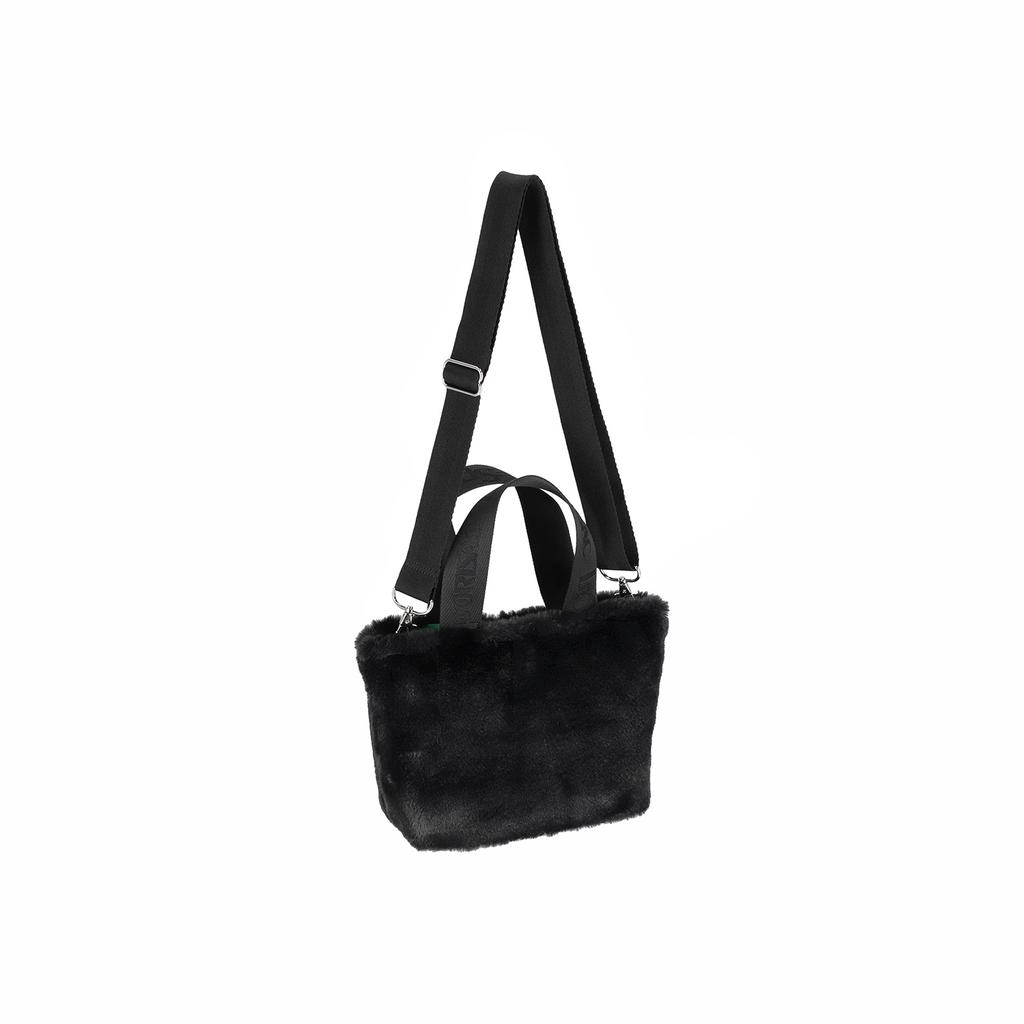 Lesportsac Black Fluffy Fur E/W Tote Bag [3029.Ld20]