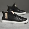 Scarpe da Uomo alla Moda in Vera Pelle Sneakers Stivali da Uomo Moda Casual Stivaletti alla Caviglia Uomo Scarpe con Zeppa per Uomo Scarpe di Lusso di Design