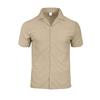 Set da Spiaggia Estivi da Uomo Tuta Casual da Strada Set Due Pezzi per Sport all'Aperto Camicia a Bottoni Liscia Pantaloncini con Coulisse Abbigliamento Sportivo