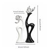 Ceramic Deer Figurines Minimalist Figurine Modern Decorative Figure for