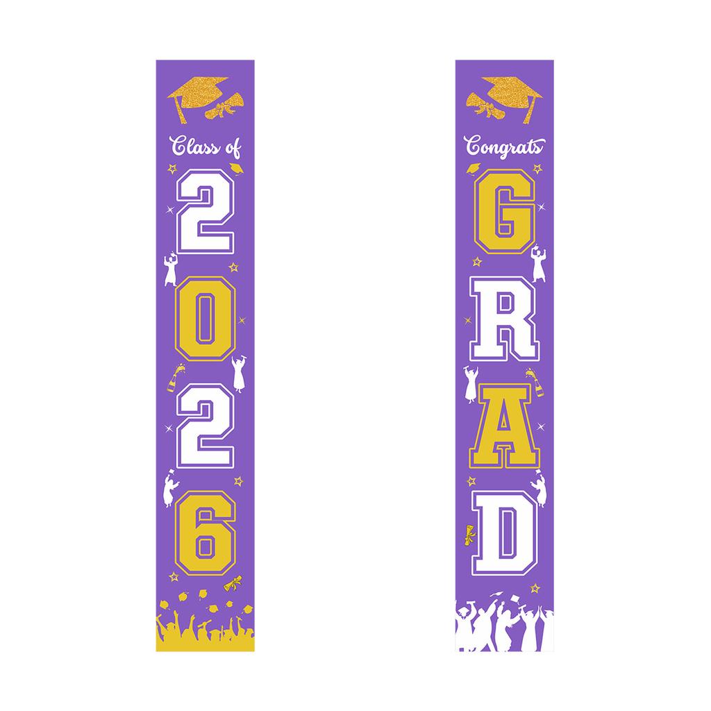 Graduation Season Theme Party Decoration Door Curtain Pendant Graduation Ceremony Arrangement Polyester Cloth Couplet