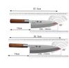 Deba Knife Single-edged Blade 5Cr15MoV Stainless Steel Rosewood Handle Slicing Sushi Cleaver Sashimi Meat Chopper Kitchen Knife