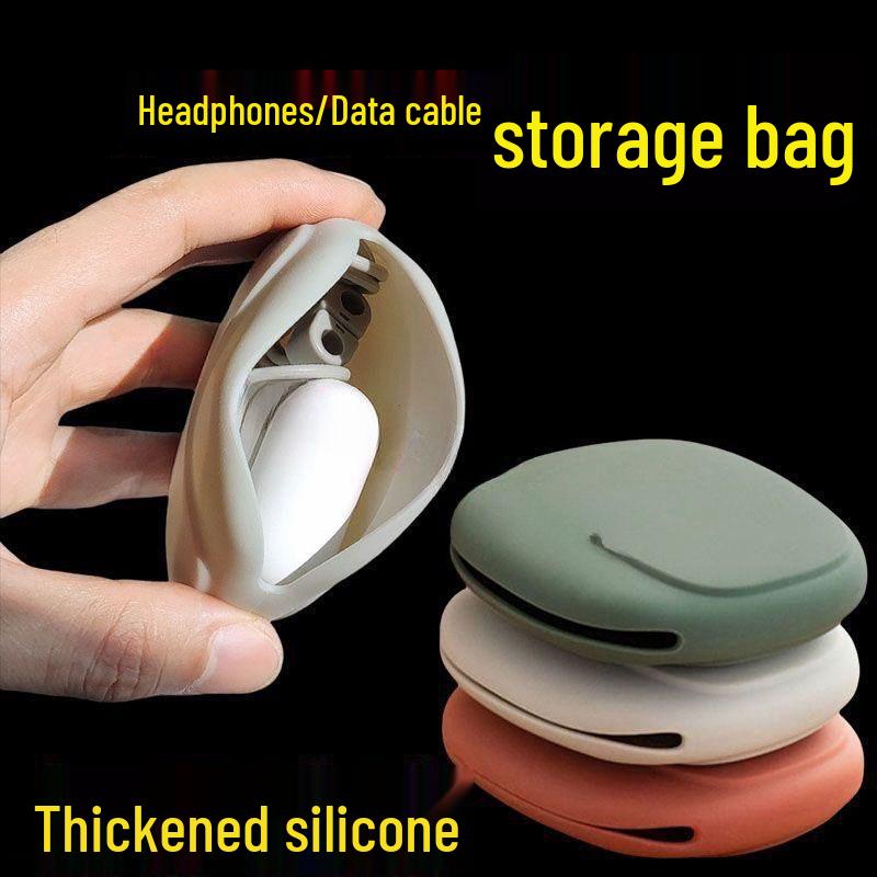 Silicone Protective Case for Wired & Wireless Earphones, Data Cables, and Accessories