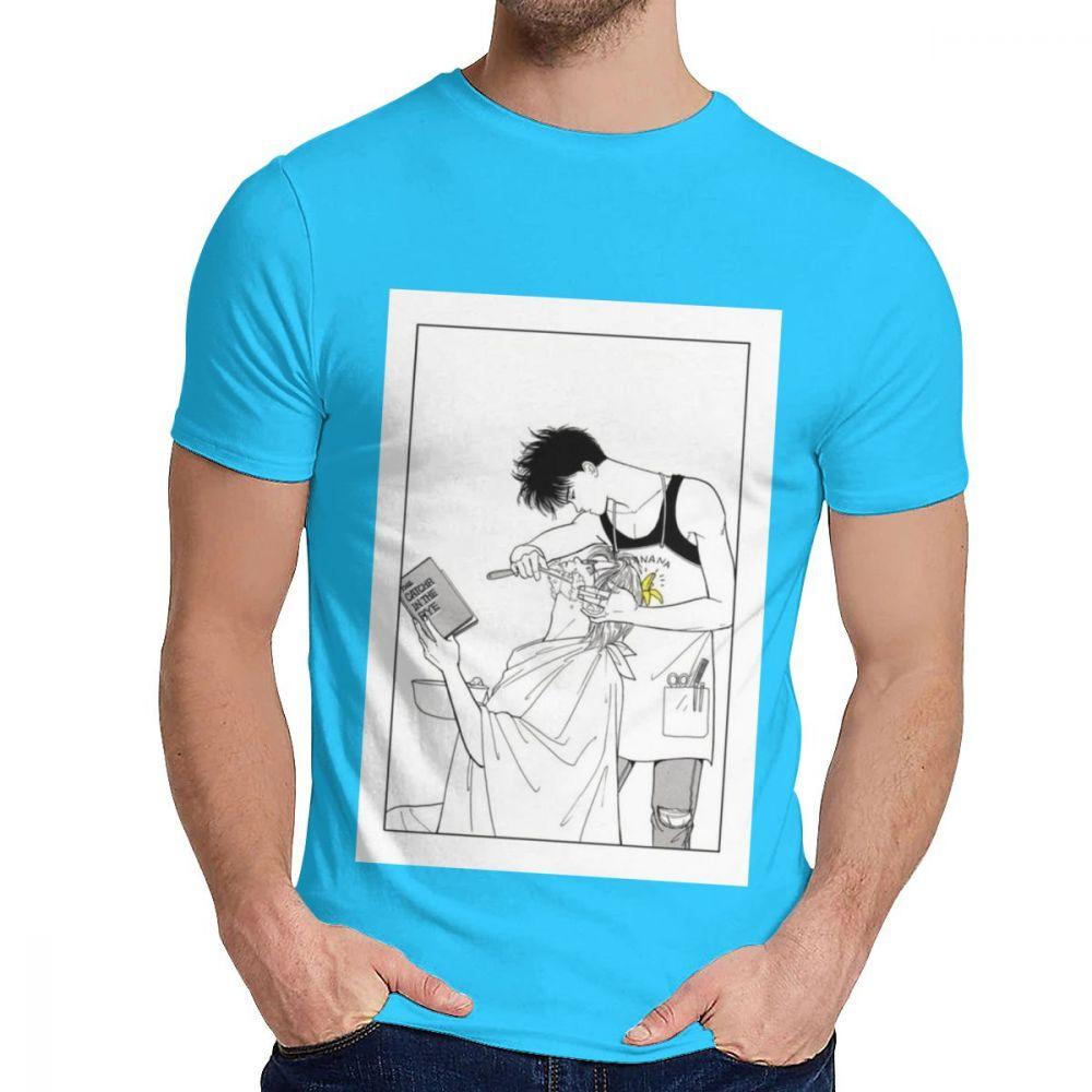 Harajuku Fish Anime Japanese Crime Ash Eiji Manga T Shirt For Man Crazy Organic Cotton