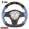 LED Carbon Fiber Steering Wheel Phone Holder for Tesla Model 3/Y Sports Competition