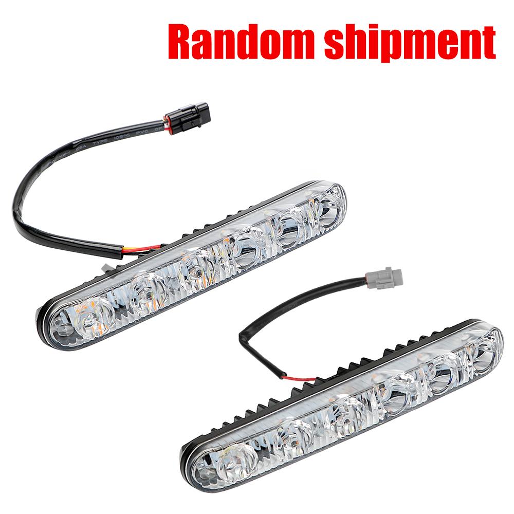 1 Pair Car Daytime LED Light Turn Signal Indicators Auto Daytime Running Lights Waterproof Daylight DRL Car Styling