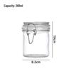 Zhishi Glass Square Airtight Food Storage Jar (3000ml, 2-Pack)