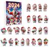 Christmas Calendar Advent Blind Box Toy Cute Snowman Decorative Pendant Acrylic