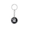 WOHE7 Car Logo Keychain Key Ring Chain Pendant Gifts For Skoda Octavia Kodiaq Fabia Karoq Superb Rapid Felicia RS Hubcap Accessories