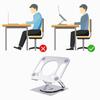 Carbon Steel Laptop Stand Featuring 360°Rotation, Hollows Ventilation, and NonSlip Silicone Base for Stability& Cooling