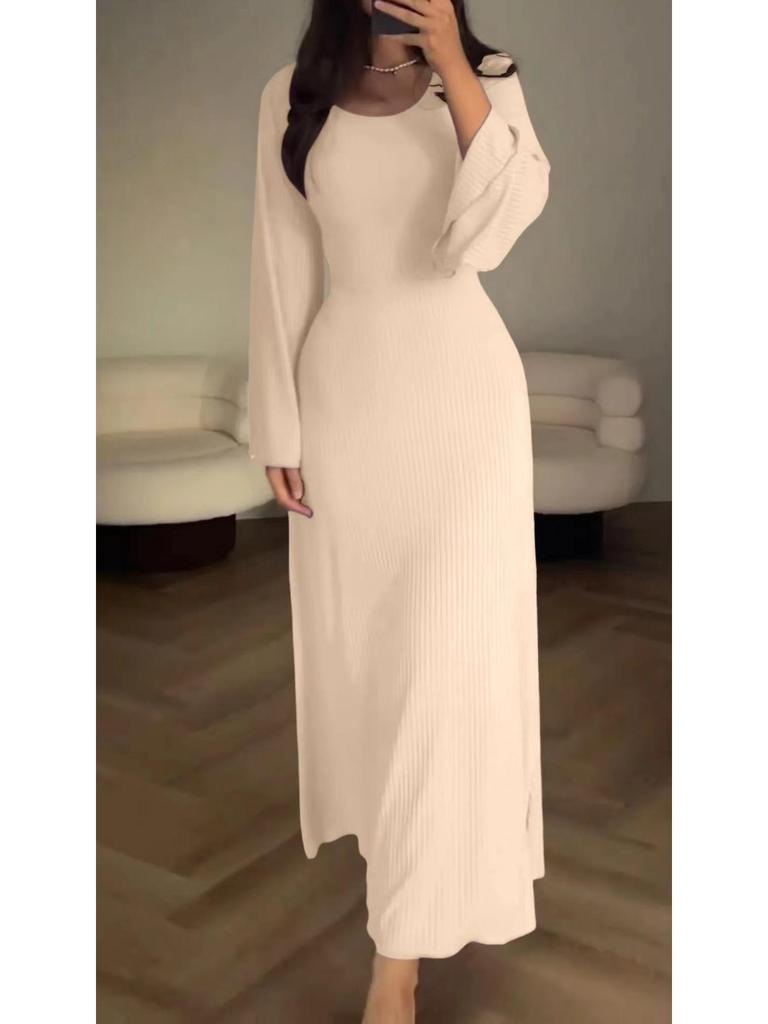 Women's 2024 Spring/Autumn Long-Sleeve Loose Casual Professional Dress