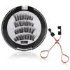 Magnetic False Eyelashes Set With Eyelash Curler Soft Natural Full Strip Reusable No Glue
