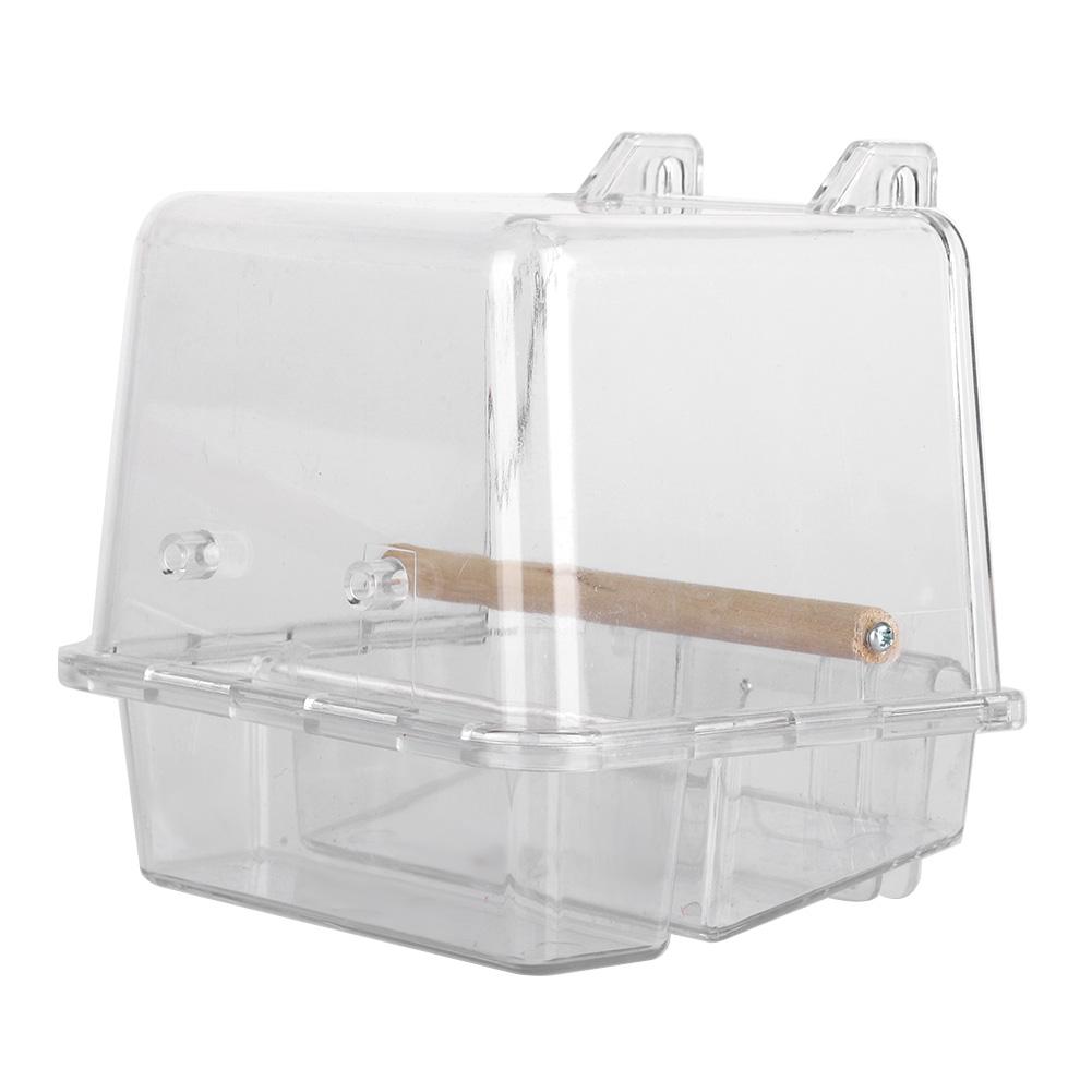 Acrylic Bird Feeder Parrots Automatic Hanging Feeding Food Bowl Bathtub Pet Supplies Tool AccessoryFood Bowl