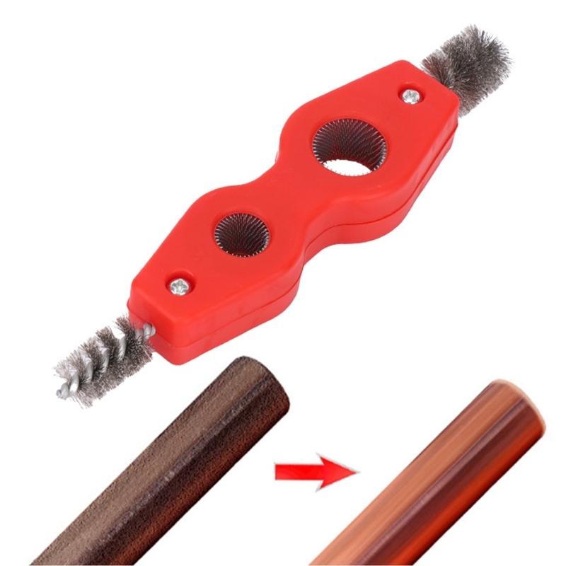 4-in-1 Drahtbürste zur Reinigung von Autobatterieklemmen und Kupferrohrreiniger Innen-Außen-Reibahle Anfaswerkzeug