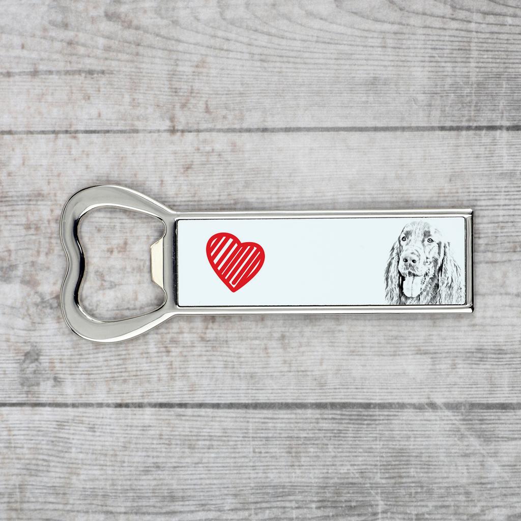 English setter, Lawerack, Laverack I – Bottle opener with a dog, personalized fridge opener | Art-Dog