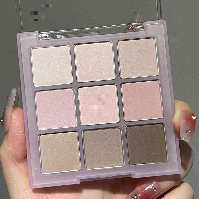 9 Colors Glitter Eyeshadow Palette Eyeshadow Primer Waterproof Nude Eye Pigment Matte Shimmer Matte Eye Shadow Powder Makeup Kit