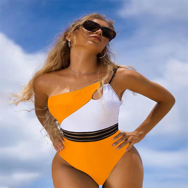 Swimsuit women's bikini one-piece swimsuit splicing bikini