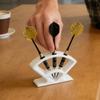 3 Slots Dart Stand Display Rack Neat Storage Holder Dart Board Organizerfor Home Bar & Greek-Themed Game Room Decoration