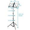 Product Handled by a Japanese Kiktani Music Stand Foldable Aluminum [Reliable Company] KMS-7B