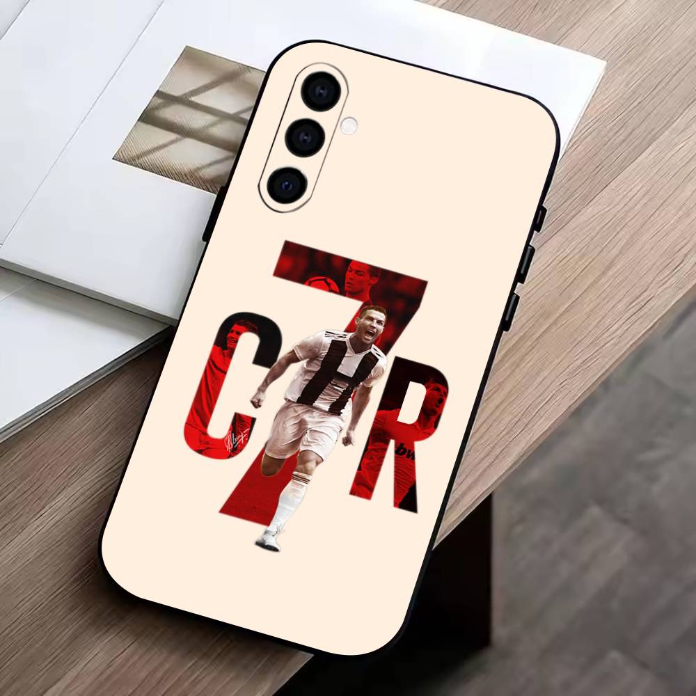 D-Cristiano Ronaldo Phone Case Black Silicone Soft For Samsung Galaxy A73,A72,A71,A70,A53,A52,A51