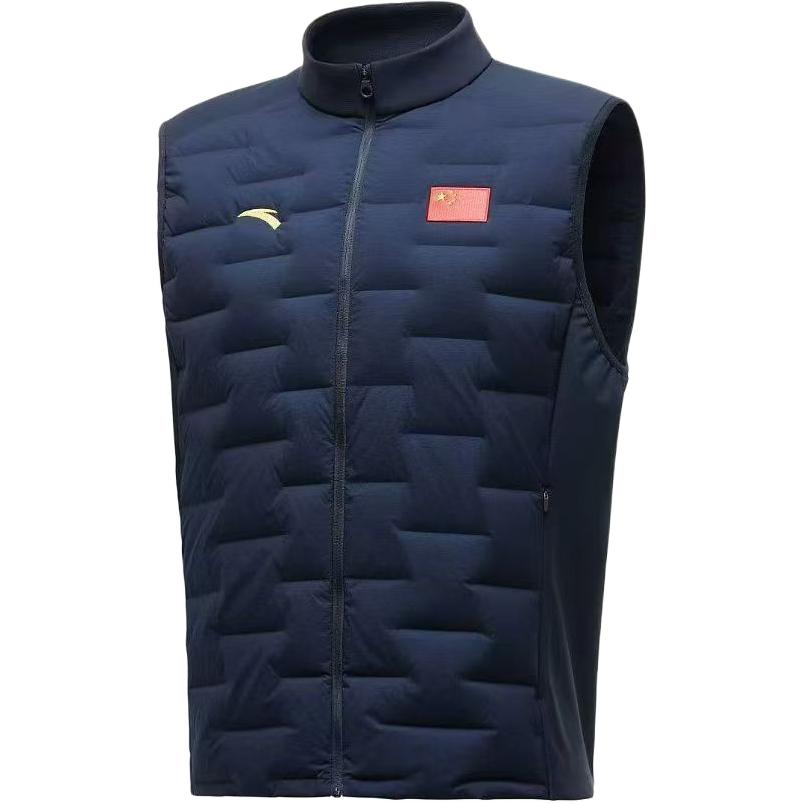 

Anta Soft Versatile Fashion Zipper Stand Collar Down Vest Women vest 462540103-2 L