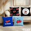 Brand K-Kirsh Cherry Cushion Cover Soft Short Plush Pillow Cover Smooth Cozy Texture Aesthetic Cushion Case Home Decor