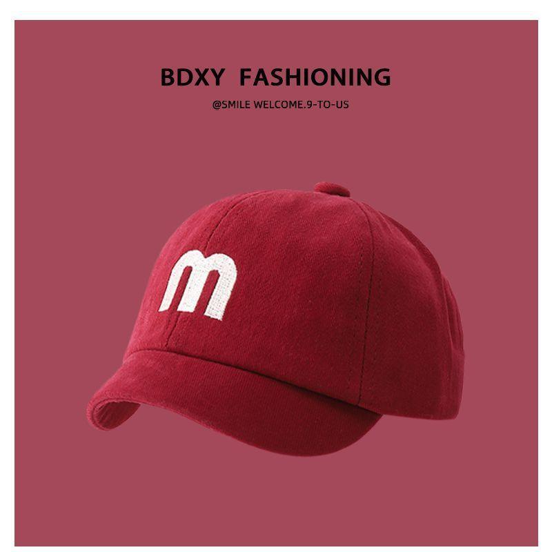 

Baby Boys Girls Cotton Sun Hat With Short Brim For Spring And Fall Outdoor Protection вина червоного кольору