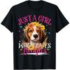 Just A Girl Who Loves Beagles Dog For Women Girls T-Shirt