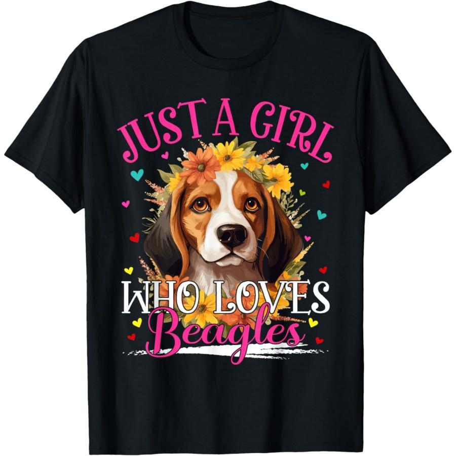 

Just A Girl Who Loves Beagles Dog For Women Girls T-Shirt XXXXXL чорний
