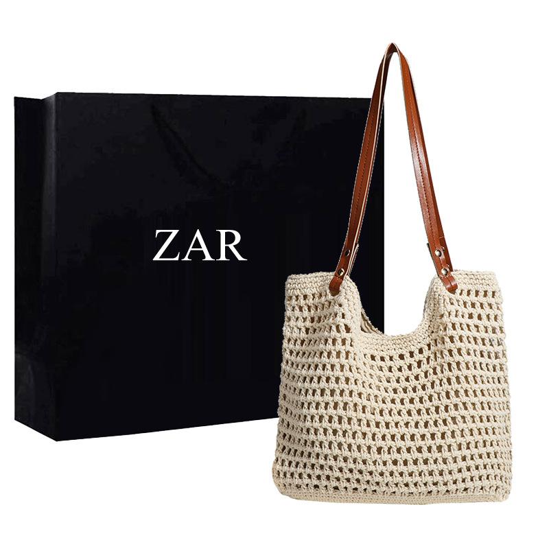 Beach Holiday Woven Tote Bag Women's New Summer Large Capacity Single Shoulder Armpit Bag