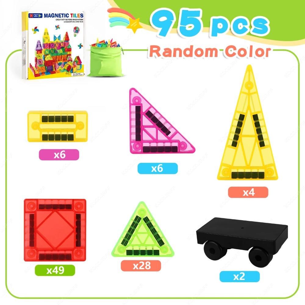 Mini Magnetic Building Blocks Toy with Small Car, Educational Toy for Children, Building Toy, Birthday Gift for Boys and Girls