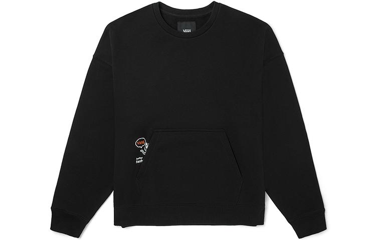 Vans Sweatshirts Unisex Black Crew Neck Moderate Regular VN0A54OLBLK L