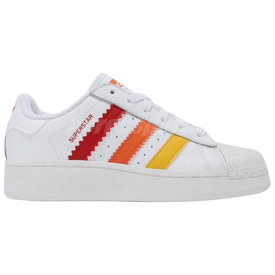 Adidas Superstar XLG White Multi-Color Women Sneakers Footwear-White Better-Scarlet Orange IF9122