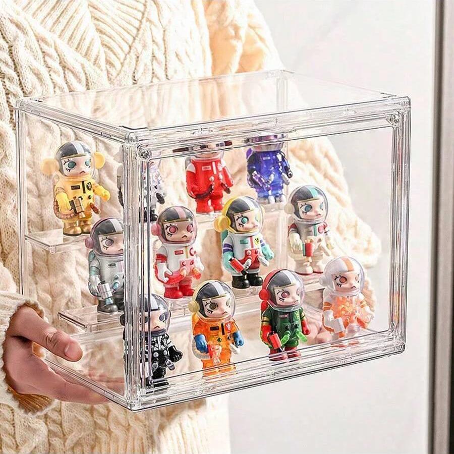 1/120pcs-Blind box display rack, doll storage rack,transparent storage box, suitable for toys, assembly storage display series