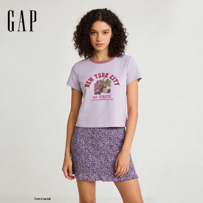 GAP Women's Logo Print Short Sleeve T-Shirt