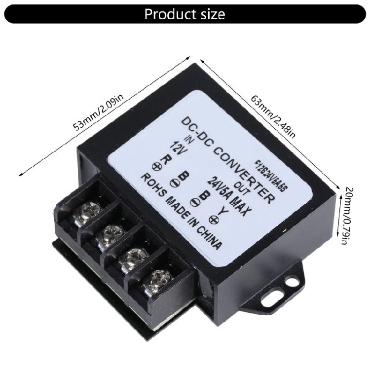 24V auf 12V 5A 120W Spannungsregler Step-Up Netzteil Konverter Wasserdicht Robuster Konverter für Auto LKW