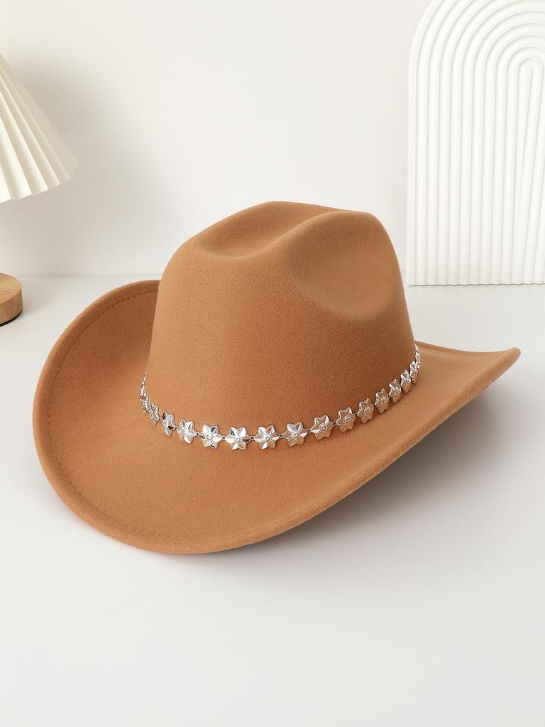 Western cowboy top hat felt hat Tibetan top hat three-dimensional pattern accessories jazz hat new woolen hat