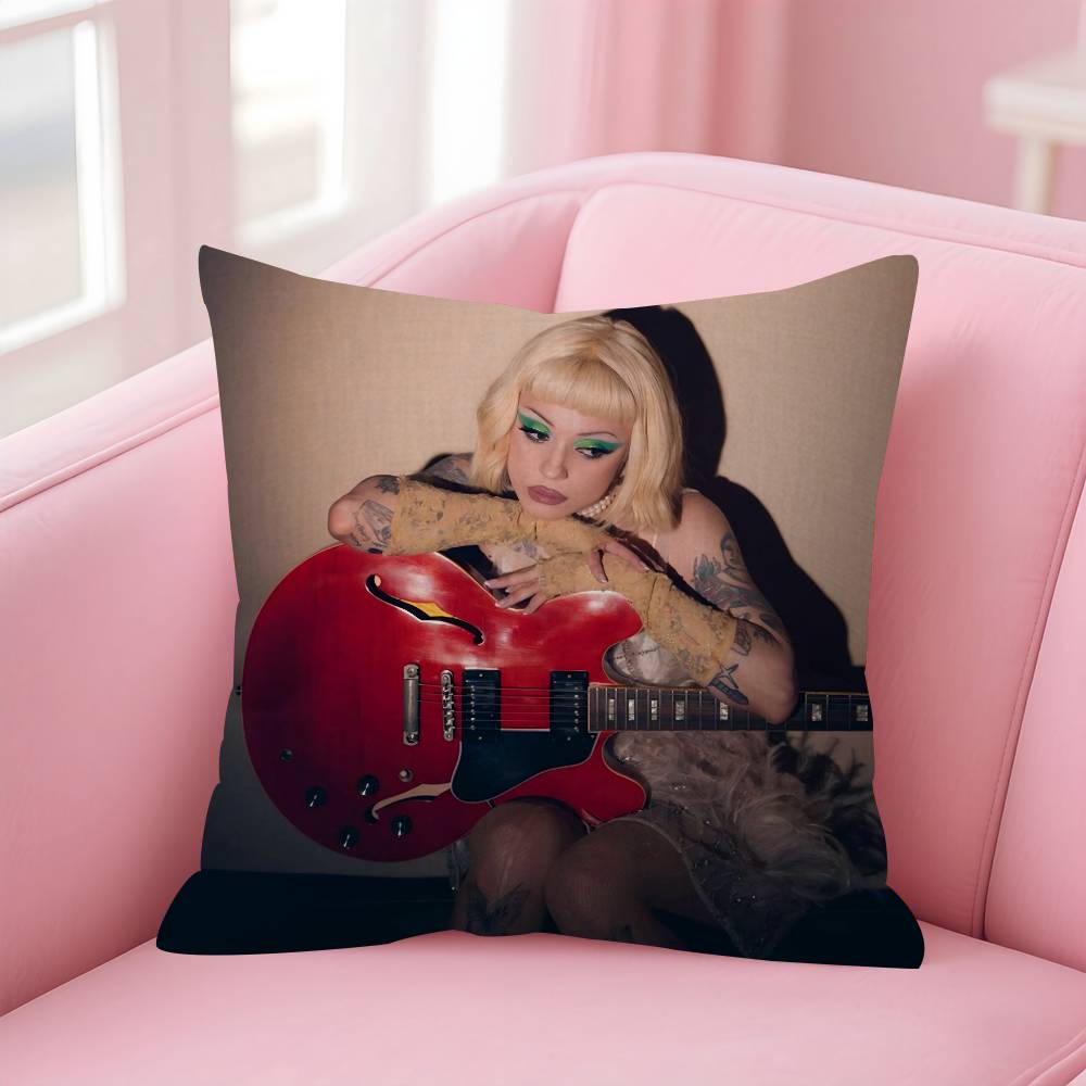 Singer MMon Laferte Music Cushion Cover Car Throw Pillow Case For Sofa Car Christmas Gift 40x40cm 45x45cm