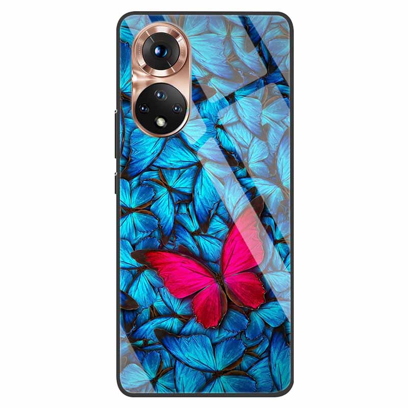 Luxury Case for Huawei Honor 50 Cover Tempered Glass Cover for Huawei Honor 50 Phone Case Honor50 6.57" Coque Bag Fashion Bumper