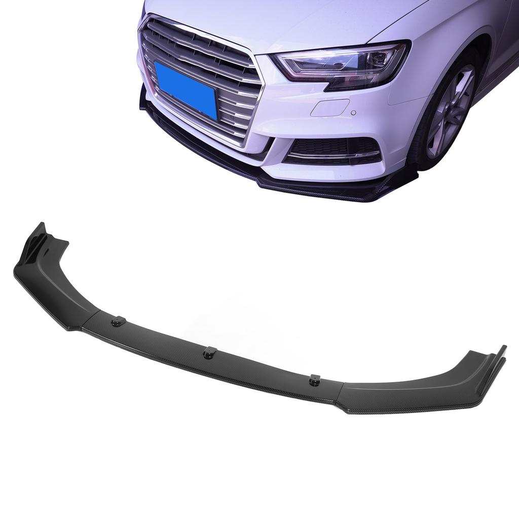 3 sztuki Przedni Zderzak Wargi Splitter Spoiler Antykorozyjny Wodoodporny Części Karoserii do Samochodu