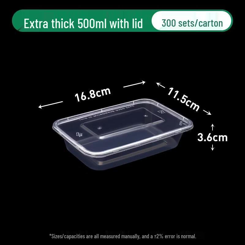 ZLIII Disposable Rectangular Plastic Food Containers