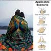 1PC Peacock Garden Fountain Blanket, Throw For Sofa, Bed, Travel, Printing Blanket With Soft And Warm Fabric yy250918161