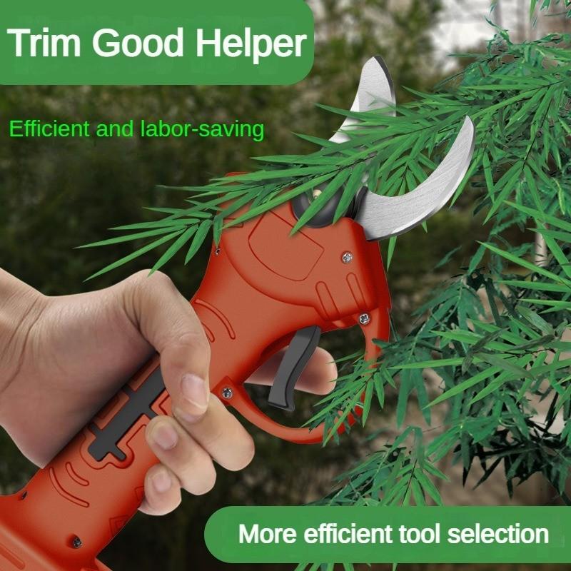 Portable Rechargeable Pruning Shears Multifunctional Green Belt Pruning Scissors Garden High Branch Fruit Tree Cutter