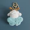 Handmade Crochet Cute Sheep And Bee Cartoon Doll Keychain Pendant