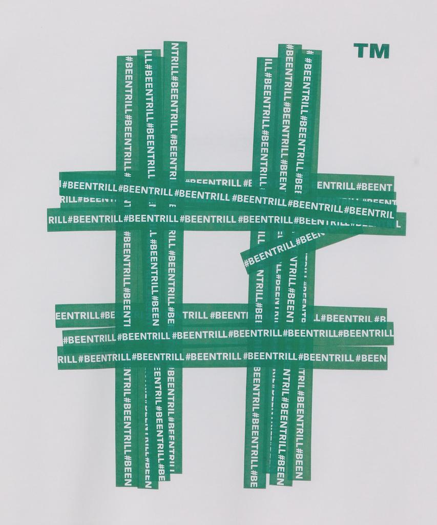 BEENTRILL Illusion Hashtag T-Shirt (Green)