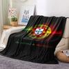 1PC Portugal National Football Team Patterned Flannel Blanket Suitable For All Seasons for Home Decor Warmth and Comfort Gifts Holiday Present