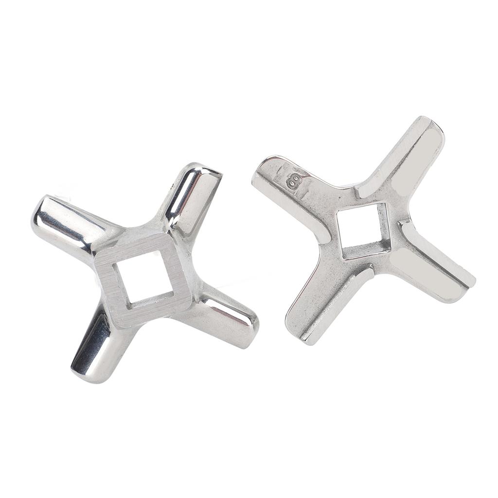 2 PIEZAS Cuchilla de Picadora de Carne Cuchillo Cortador Acero Inoxidable Fácil Reemplazo Picadora de Carne Versátil